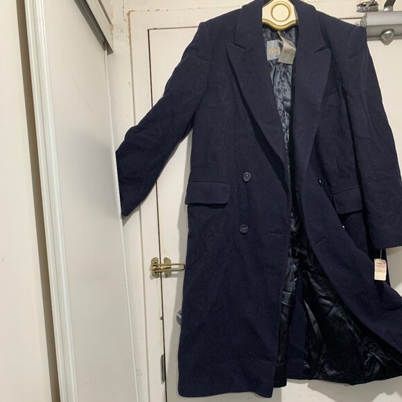 NEW VINTAGE AQUASCUTUM OF LONDON WOOL TRENCH COATS SIZE L - Picture 3 of 16